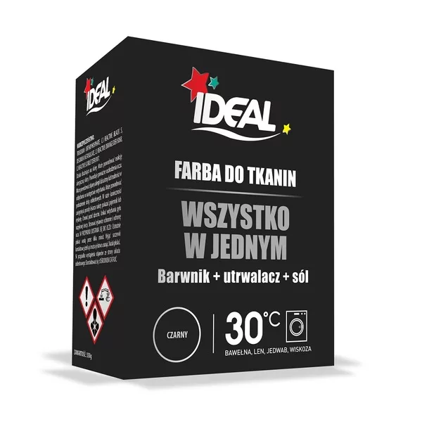 Ideal All in One barwnik do tkanin Czarny 350g