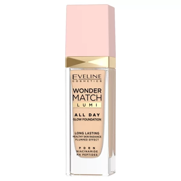 Eveline Cosmetics Wonder Match Lumi All Day Glow długotrwały podkład rozświetlający 10 Vanilla 30ml