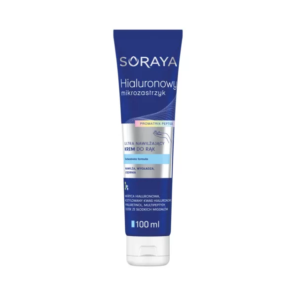 Soraya Hialuronowy mikrozastrzyk pro matrix, ultra nawilżający krem do rąk, 100ml
