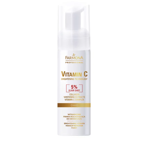 Farmona Professional Vitamin C, witaminowa pianka rozjaśniająca do demakijażu, 150ml