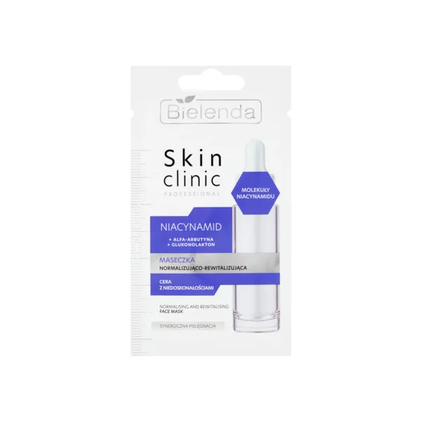 Bielenda Skin Clinic Professional, niacynamid, maseczka normalizująco-rewitalizująca, 8g