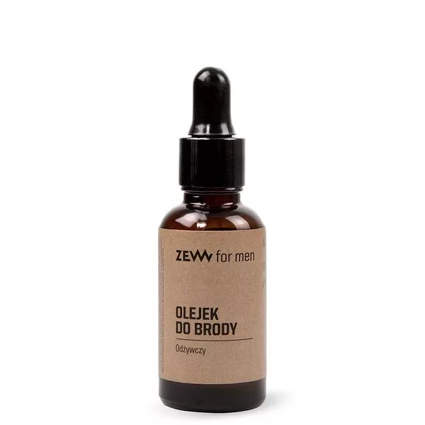 ZEW for Men, odżywczy olejek do brody z pipetą, 30ml