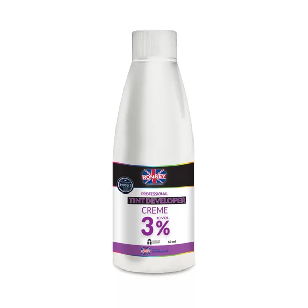 Ronney Professional Tint Developer 3% 10 vol., Oxydant do henny 60ml