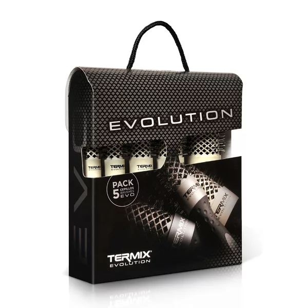 Termix Evolution Soft, zestaw 5 szczotek do włosów, różne rozmiary