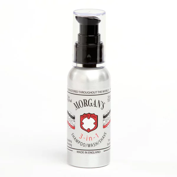 Morgan's, 3 in 1, 3 w 1 - szampon, żel pod prysznic, pianka do golenia, 100ml