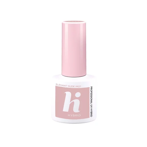hi hybrid, lakier hybrydowy, 5ml, #421 Elegant Nude