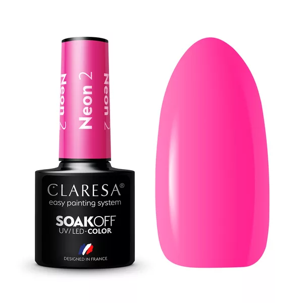 Claresa, Lakier hybrydowy, NEON 2, 5g