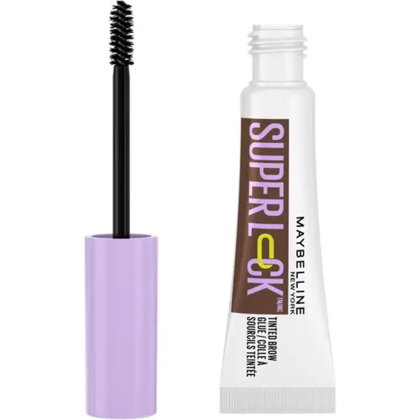 Maybelline New York Super Lock 24H Tinted Brow Glue, żel do stylizacji brwi, Taupe, 5ml