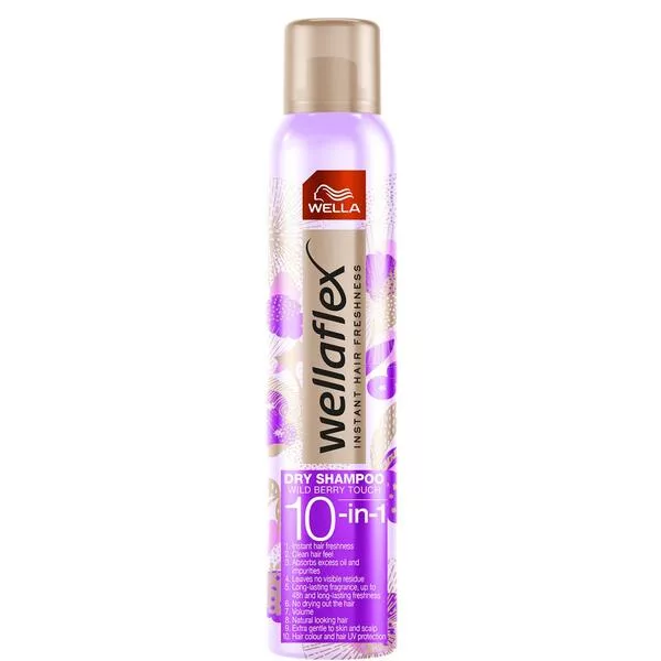 Wella Wellaflex, suchy szampon, Wild Berry Touch, 180ml