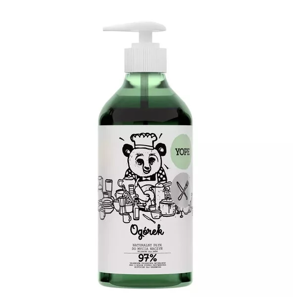 Yope, naturalny płyn do naczyń, Ogórek, 750ml