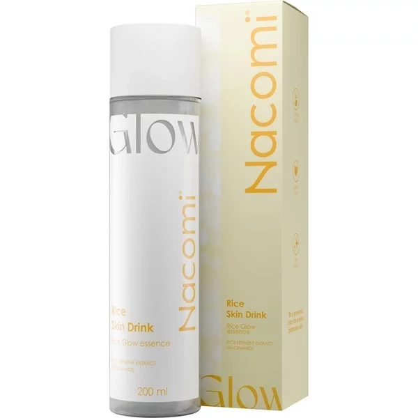 Nacomi Hydra Obsession Rice Skin Drink Key, esencja głęboko łagodząca do twarzy, 200ml
