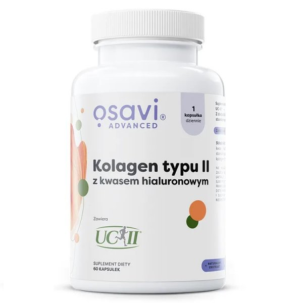Osavi Kolagen typu II z kwasem hialuronowym suplement diety 60 kapsułek
