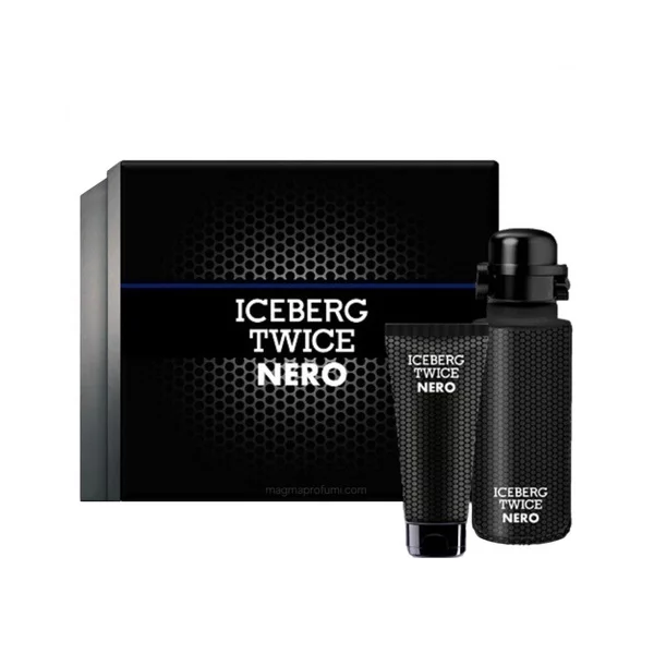 Iceberg Twice Nero zestaw woda toaletowa spray 125ml + żel pod prysznic 100ml (M)