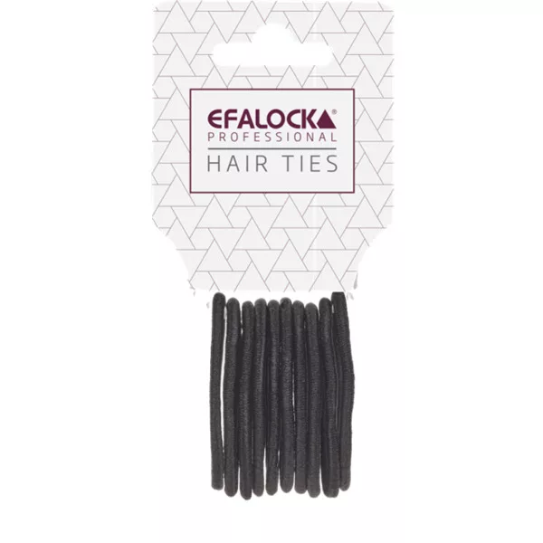 Efalock, gumki do włosów small, czarne 10szt., ref. 14102390