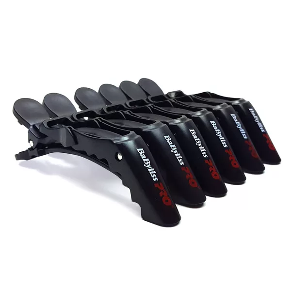 Babyliss PRO, klipsy do włosów, krokodylki, 6 szt.