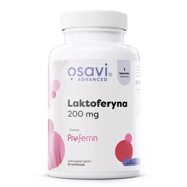 Osavi Laktoferyna 200mg suplement diety 60 kapsułek
