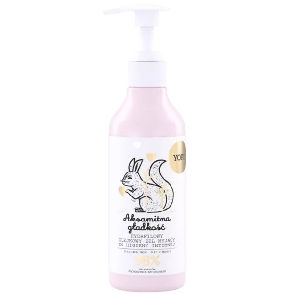 Yope Aksamitna Gładkość, hydrofilowy olejek myjący do higieny intymnej, 250ml