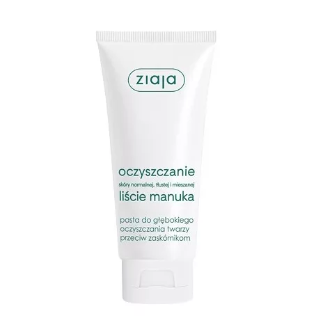Ziaja Liście Manuka, oczyszczanie, pasta do głębokiego oczyszczania, 75ml