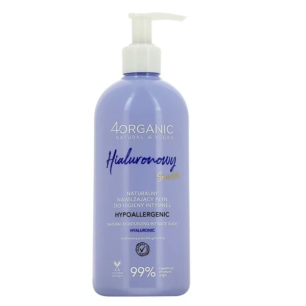 4organic Naturalny płyn do higieny intymnej hialuronowy 350ml