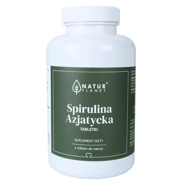 NaturPlanet, spirulina tabletki, 250g (ok.1000 tabletek)