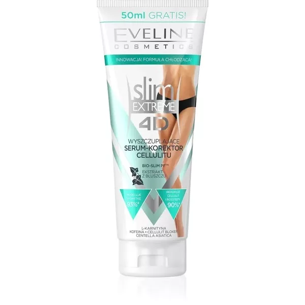 Eveline Slim Extreme 4D, wyszczuplające serum-korektor cellulitu, 250ml