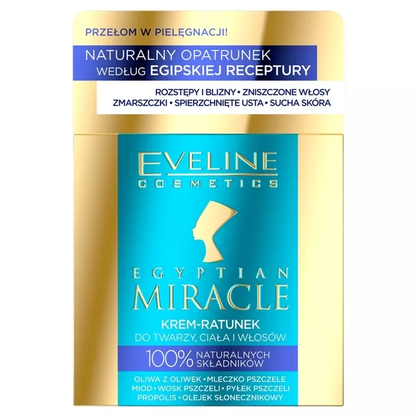 Eveline Egyptian Miracle, krem-ratunek do twarzy, ciała i włosów, 40ml
