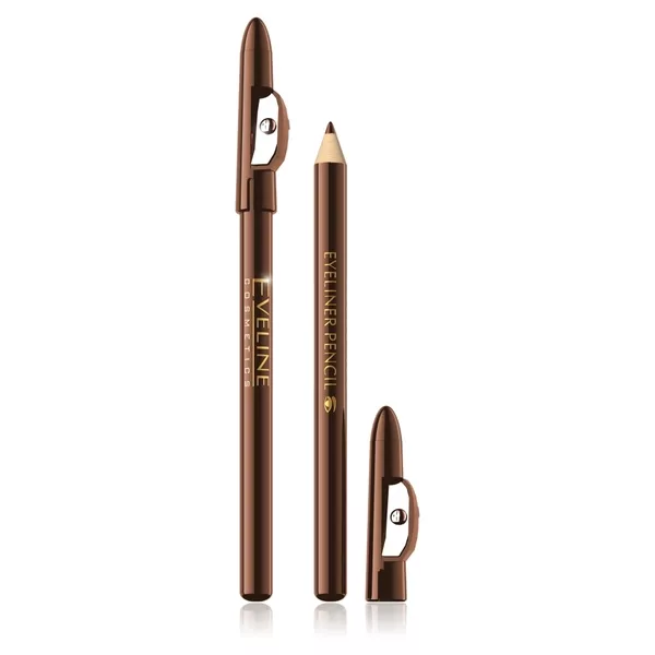 Eveline Eyeliner Pencil, kredka do oczu, brązowa