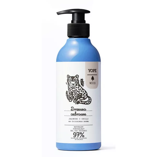 Yope, żel pod prysznic, Drzewo cedrowe, 400ml