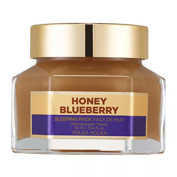 Holika Holika Honey Sleeping Pack, miodowa maseczka na noc z jagodami, 90ml