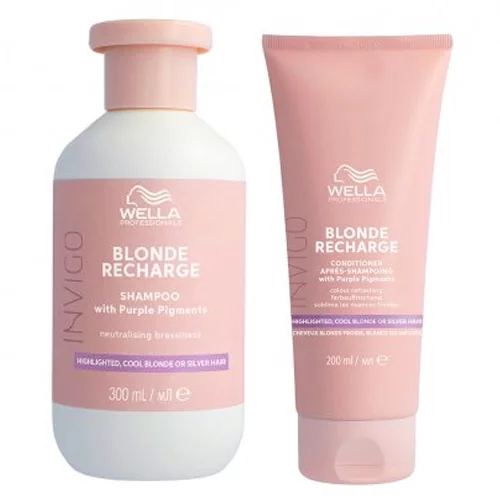 Wella INVIGO Blonde, zestaw do włosów blond, szampon + odżywka