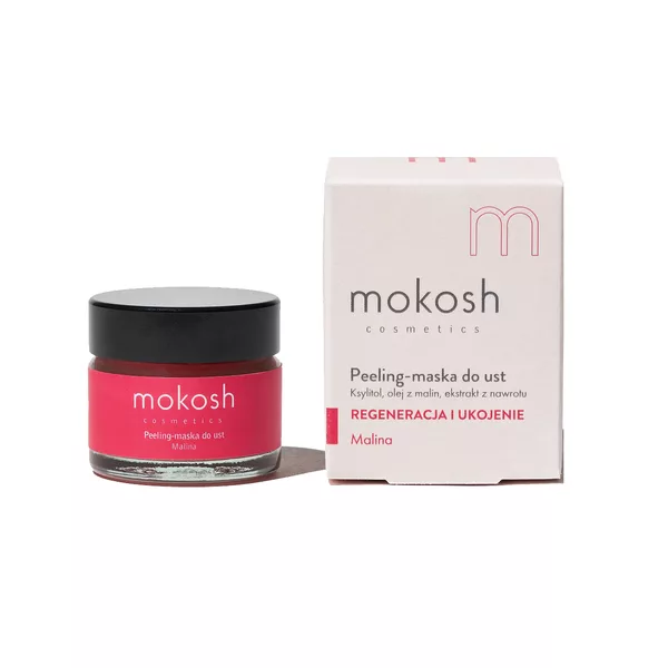 Mokosh, peeling do ust, malina, 15ml