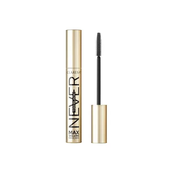 Claresa, NEVER TOO BLACK! megaczarny tusz powiększający 10 g