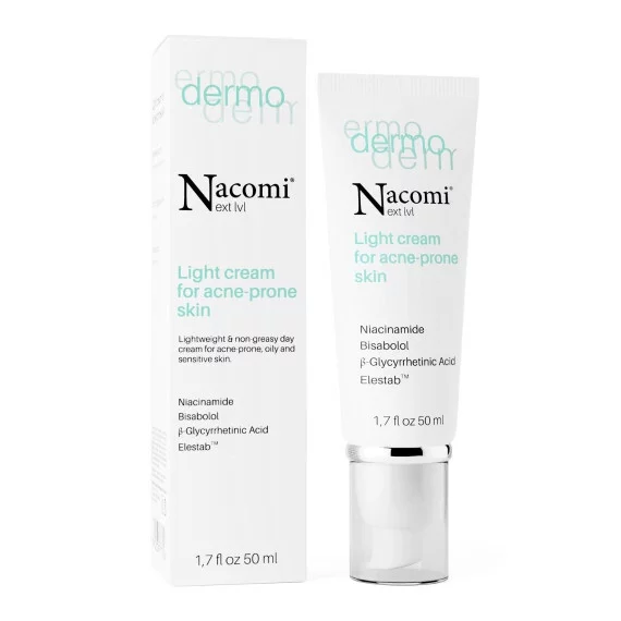 Nacomi, Lekki krem do skóry trądzikowej, 50ml
