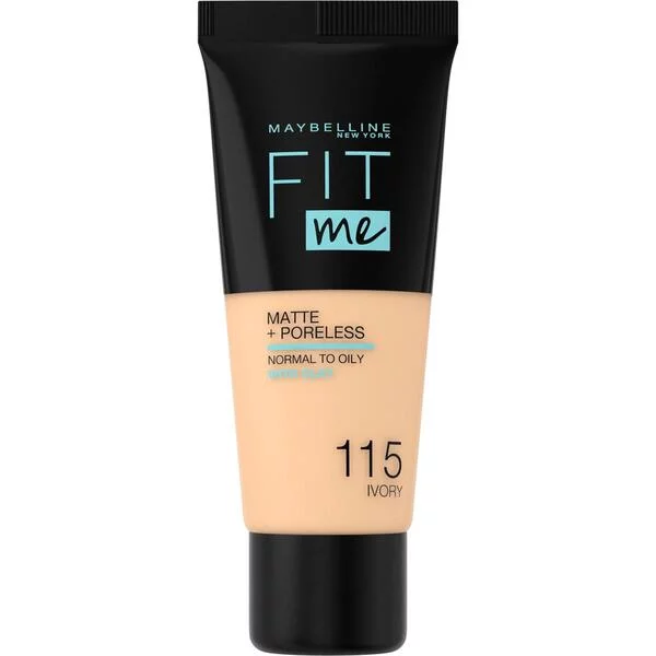 Maybelline New York Fit Me! & Poreless Foundation, podkład 115 Ivory, 30ml