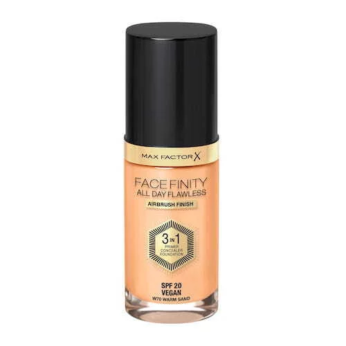 Max Factor Facefinity All Day Flawless 3w1 długotrwały podkład kryjący SPF 20 W70 Warm Sand 30ml