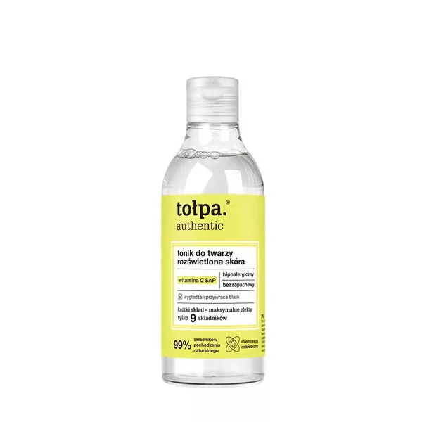 Tołpa Authentic, tonik rozświetlona skóra, 200ml