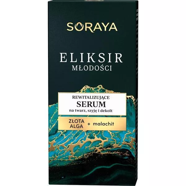 Soraya Eliksir Młodości, Rewitalizujące serum na twarz , szyję i dekolt, 30ml