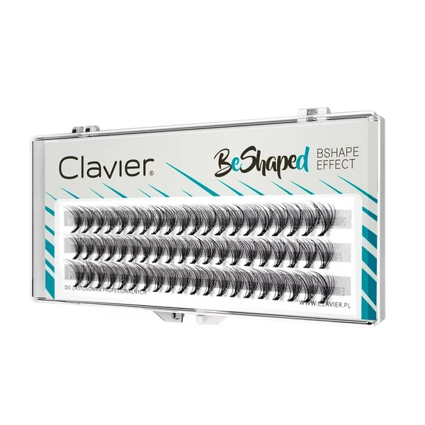 Clavier BeShaped jedwabne kępki rzęs skręt B 10D mix 8-10-12mm
