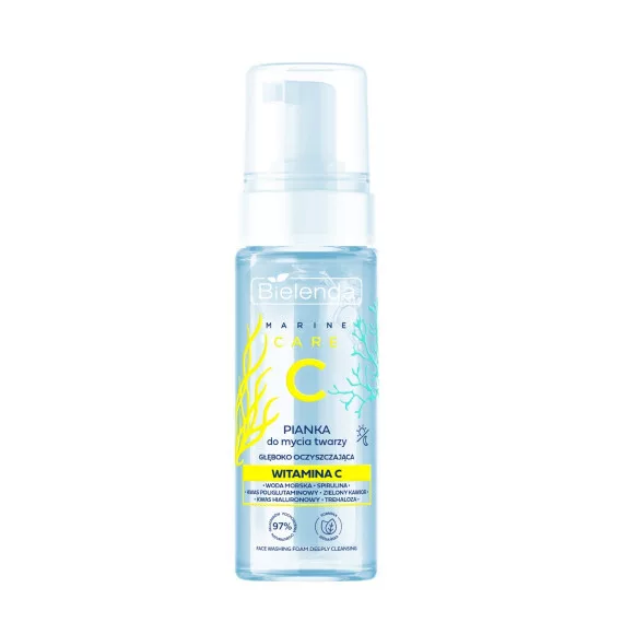Bielenda C Marine Care, pianka do mycia twarzy głęboko oczyszczająca, 150ml
