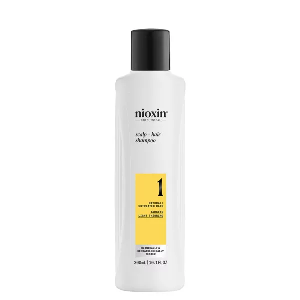 Nioxin System 1 szampon oczyszczający do włosów naturalnych, lekko przerzedzonych, 300ml