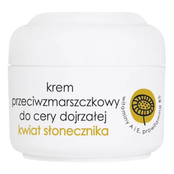 Ziaja, krem przeciwzmarszczkowy z kwiatami słonecznika, 50ml