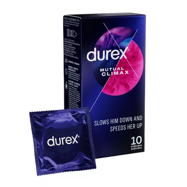 Durex Mutual Climax prezerwatywy lateksowe z lubrykantem 10szt