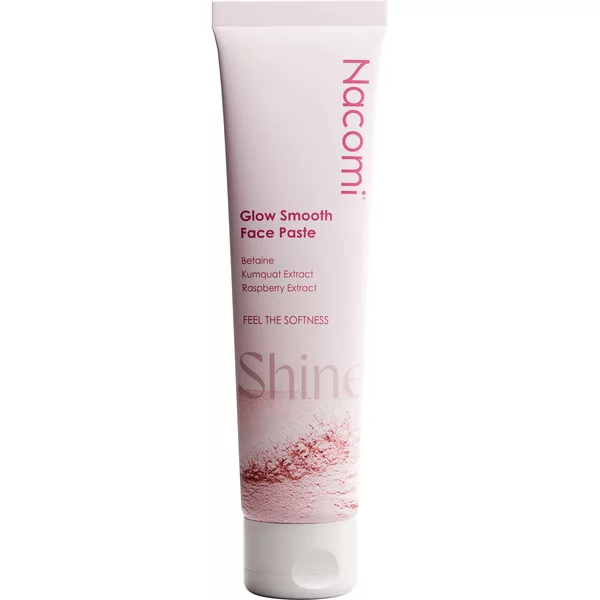 Nacomi Glow Smooth, pasta do mycia twarzy dla skóry matowej i zmęczonej, 100ml