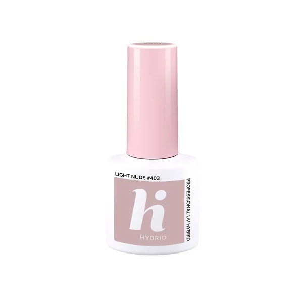 hi hybrid, lakier hybrydowy, 5ml, #403 Light Nude