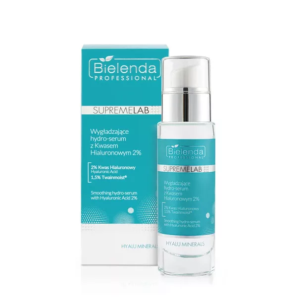 Bielenda Professional Supremelab Hyalu Minerals, wygładzające hydro-serum z kwasem hialuronowym 2%, 30ml