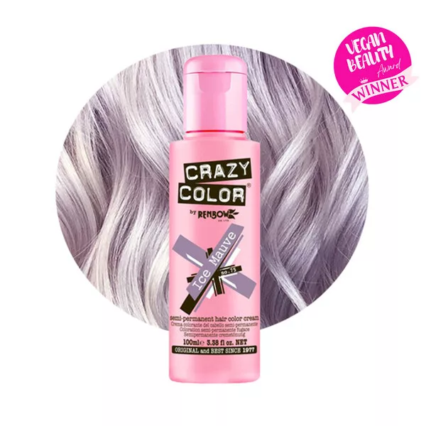 Crazy Color, toner odżywczy do włosów, Ice Mauve - lodowo fioletowy, nr 75, 100ml
