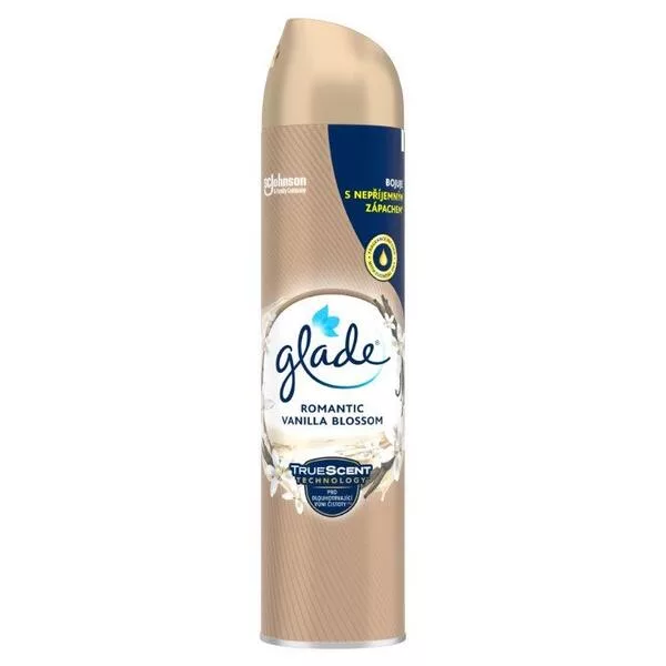 Glade Romantic Vanilla Blossom - waniliowy odświeżacz powietrza w aerozolu, 300ml