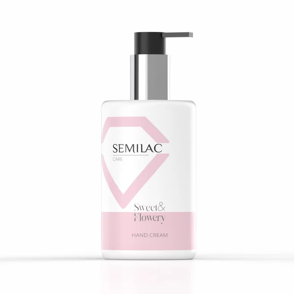 Semilac Care Sweet&Flowery Hand Cream, naturalny krem do rąk o zapachu kwiatów, 250ml 