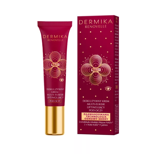 Dermika Renovelle, ekskluzywny krem - multi eliksir liftingujący pod oczy, 15ml