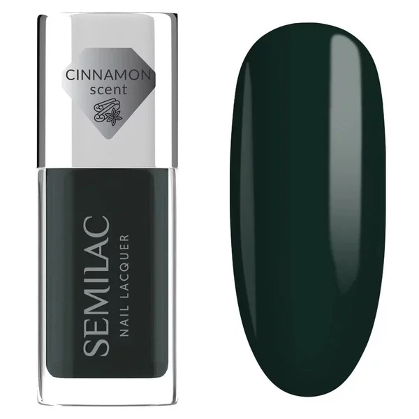 Semilac, klasyczny lakier do paznokci, 114 Lacquer Bottle Green, 9ml